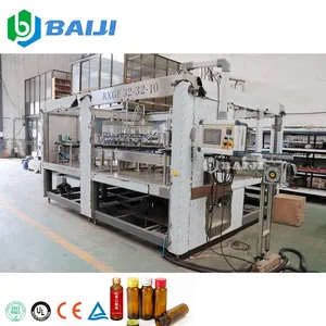 Automatic small PET glass bottle syrup oral liquid filling and sealing machine production line