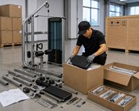 Máquina de Poleas Comercial MRD-VS18 de Alta y Baja Resistencia con Doble Cable para Entrenamiento de Fuerza en Gimnasio