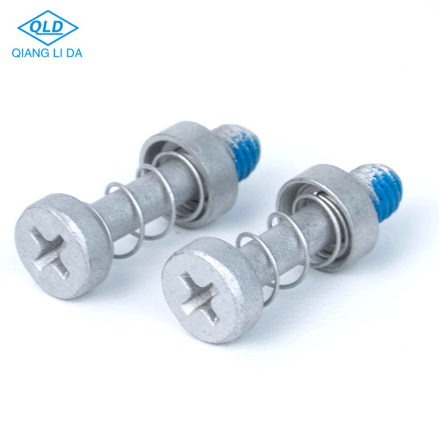 Stainless Steel Metric Spring Screw with Dacromet Coating for CPU Heatsink and Computer Radiator Parts