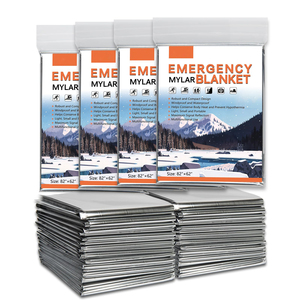 Sopravvivenza delle coperte Mylar di emergenza termica impermeabile di alluminio di salvataggio all'aperto - Product Image 1