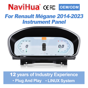 Nuevo Panel de Instrumentos Digital para Automóvil Navihua, Velocímetro con Sistema Linux, Pantalla LCD, Cabina Virtual para Renault Megane 2014-2023 - Product Image 2