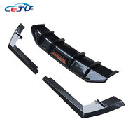 Kits de carrosserie ABS aspect carbone diffuseur de lèvre de pare-chocs arrière séparateurs latéraux avec feu stop pour Hyundai Elantra Avante I30 2021-2023