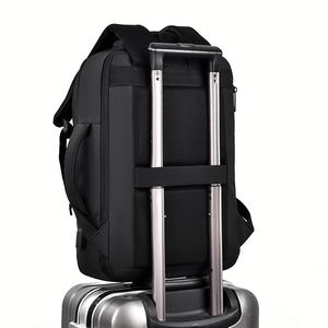 Sac à dos moderne pour ordinateur portable 17,3 pouces, sac de travail, sac de voyage imperméable, sac d'affaires avec port de charge USB - Product Image 4