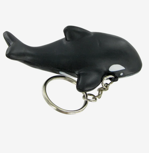 Portachiavi Orca Antistress Personalizzabile con Logo, Giocattolo in Schiuma PU per Alleviare lo Stress, Regalo all'Ingrosso - Product Image 1