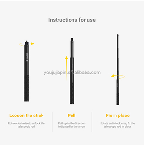 Insta360 ONE RS GO 2 ONE X2 ONE R ONE X ONE ไม้เซลฟี่แบบซ่อนได้ 120 ซม. อุปกรณ์เสริมแท้สำหรับกล้องแอคชั่น มีสินค้าในสต็อก - Product Image 2