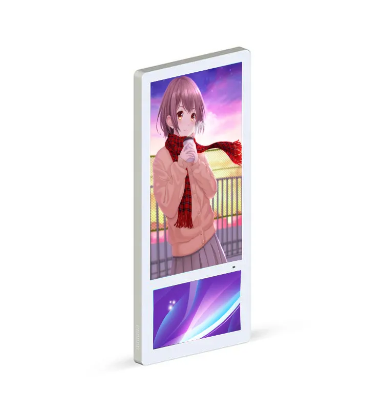 Pemutar iklan terpasang di dinding dalam ruangan mesin iklan LCD papan reklame digital lift 21.5 inci