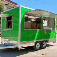 Camion Pizza Restauration Cuisine Mobile Barbecue Grill Remorque Alimentaire Four à Pizza Entièrement Équipé Food Truck À Vendre aux États-Unis