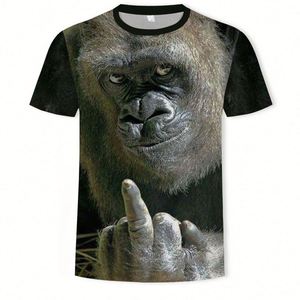 Camiseta Casual para Hombre con Estampado Digital 3D de Mono Orangután, Camisetas de Manga Corta - Product Image 4