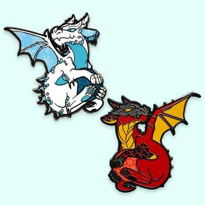 RENHUI 3D serpent cheval fer à cheval dessin animé araignée personnalisé métal artisanat Badges épinglettes épingles en émail - Product Image 1