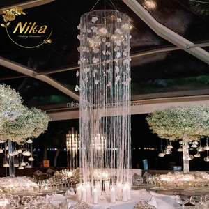 NIKA Wedding fornisce acrilico testa arco sfondo <span class=keywords><strong>finestra</strong></span> ciondolo matrimonio Hotel banchetto <span class=keywords><strong>sala</strong></span> tenda Layout soffitto - Product Image 1
