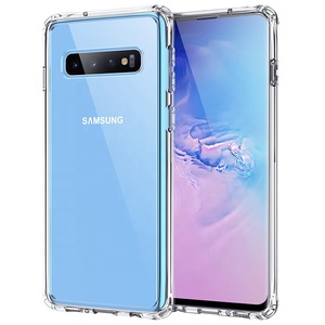 Antichoc transparent acrylique dur couverture arrière pare-chocs en tpu souple 2 in1 étui de téléphone pour <span class=keywords><strong>Samsung</strong></span> galaxy <span class=keywords><strong>S10</strong></span> - Product Image 1