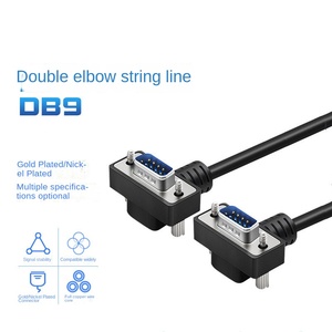 <span class=keywords><strong>DB9</strong></span> nối tiếp Cổng kết nối dòng với dây dẫn đồng và áo khoác PVC 90 độ khuỷu tay nam/nữ RS232 COM cổng - Product Image 2