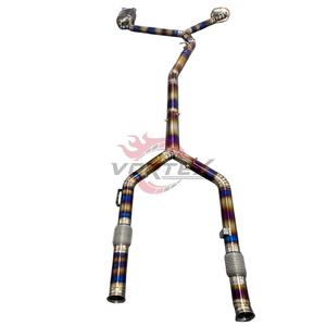 Sistema de escape Valvetronic de aleación de titanio Vortex para Benz C43 AMG W205 2016-2023, kit de montaje directo OEM. - Product Image 3