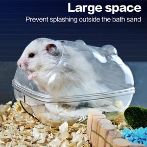 JTPAWS Hamster ve Küçük Hayvanlar İçin Kum Banyosu Kabı Şeffaf Tasarım Çin Menşeli Küçük Evcil Hayvanlar İçin Kafes Aksesuarları - Product Image 4