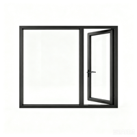 Portes à battants en aluminium certifiées NFRC américaines, étanches, à double vitrage Low-E, ouverture vers l'intérieur ou vers l'extérieur