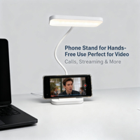 Lampe de table LED simple, lumière blanche chaude douce pour protéger les yeux, idéale pour le bureau des étudiants