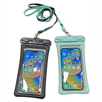 Sac étanche flottant pour téléphone avec cordon de cou, sac étanche IPX8, étui pour téléphone portable à écran tactile pour la plage et la natation – Offre spéciale