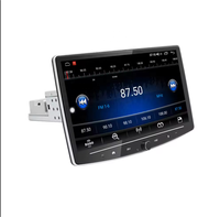 Radio mobil 10 inci 1DIN, pemutar DVD Radio mobil Stereo nirkabel TFT rotasi 360 derajat navigasi GPS 2.5D elektronik otomatis