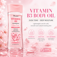 Produits de soin corporel en gros OEM, vitamine B3, huile de massage corporelle pour unifier le teint et éclaircir la peau noire