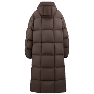 Veste en duvet <span class=keywords><strong>Eider</strong></span> épaisse à capuche pour femmes élégantes coréennes avec décoration à glissière manteau d'extérieur de conception de couleur personnalisable - Product Image 3