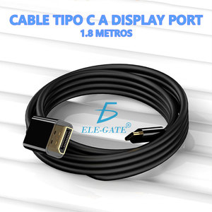 ELE-GATE <b>USB</b> Type-<b>C</b> <b>To</b> <b>DisplayPort</b> Cable 1.8M 4K Premium Converter - Product Image 4