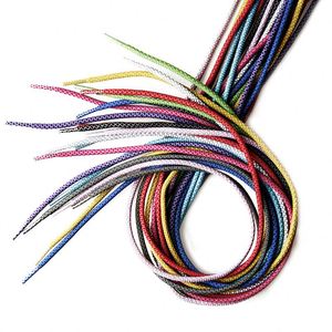Wholesale 4.5mm Multi Colors Polyester Round <b>Rope</b> 3M Reflective Shoelaces for Runner - Product Image 3