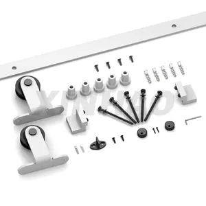 Porta-top Meio Branco Porta De Celeiro Atacado Heavy Duty Deslizante Kit De Hardware De Porta De Celeiro