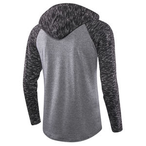Moda stile <span class=keywords><strong>spazio</strong></span> tinto in filato Slim Fit t-Shirt a maniche lunghe con cappuccio eleganti bottoni in Jersey set felpa da <span class=keywords><strong>uomo</strong></span> abiti da allenamento per <span class=keywords><strong>uomo</strong></span> - Product Image 4