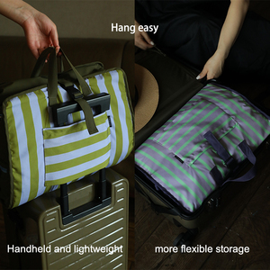 Xách Tay 4-Trong-1 Du Lịch Lưu Trữ Túi Treo Công Suất Lớn Có Thể Gập Lại Polyester Quần Áo Organizer Dây Kéo Lưu Trữ Đóng Cửa Túi - Product Image 2