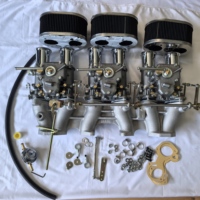 Kit de carburateurs FAJS 45DCOE (3 pièces) pour NISSAN 260 280, DATSUN 240Z L24 L26 avec collecteur et liaison de tirage supérieure