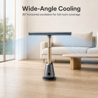 Ventilateur sans pales super silencieux, ventilateur tour de climatisation toutes saisons, purificateur d'air vertical avec mode brise naturelle