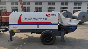 Pompe à béton portative électrique diesel de machines de construction HBTS40 Pompe à béton de haute qualité par le fabricant de la Chine - Product Image 3