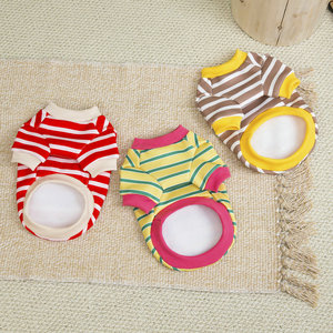 Strisce <span class=keywords><strong>Beat</strong></span> vestiti per animali domestici per cani gatti autunno inverno giacca calda per cuccioli felpa con cappuccio per cani vestiti carini per cani - Product Image 4