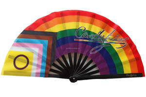 2025定制印刷大竹手扇锐舞折叠可折叠标志性灯罩再见风扇手持中国风扇 - Product Image 2
