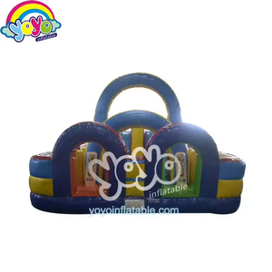 Inflatable Four Arches <b>Slide</b> Amusement Park Rainbow Arch Trim Safety Handles UV Resistant Community Kids Events - Product Image 1