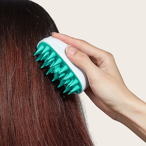 Wanmei Scalp Massage Hair <b>Brush</b> ABS TPR Green Adult Shower <b>Shampoo</b> Cleaner For Home Use - Product Image 2