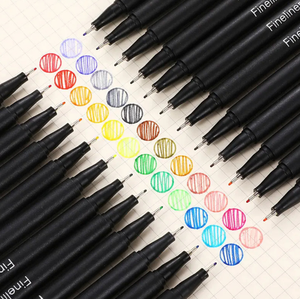 Fabricante personalizado color caligrafía Fineliner marcadores boceto caricatura línea fina punta delineador bolígrafos conjunto para niños escuela Oficina - Product Image 5