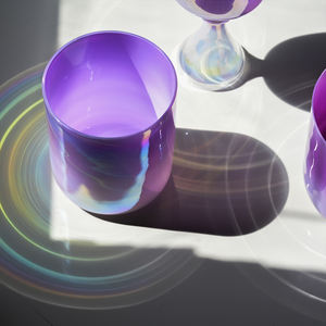 סט קערות קריסטל קוורץ וקריסטל שקוף עם ידית - תדר 440 הרץ/432 הרץ, צליל חזק לריפוי בצלילים - Product Image 3