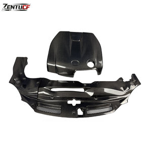 Couvre-moteur et plaque de refroidissement du radiateur en carbone Lexus GS, adapté aux Lexus GS200t GS300 GS350 GS450 L10 de 2012 à 2020 - Product Image 1