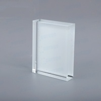 Cadre photo en cristal vierge personnalisable pour transfert thermique, ornement de bureau transparent pour impression de photos, cadeau de décoration photo personnalisée
