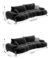 Canapé en velours haut de gamme moderne de luxe, ensemble de canapés pour la maison, mobilier de salon simple, vente en gros directe usine