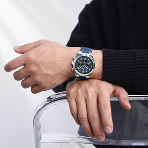 Orologio Cronografo da <span class=keywords><strong>Uomo</strong></span> NAVIFORCE 8080 Blu, Produttori di <span class=keywords><strong>Orologi</strong></span> di Guangzhou Cina, Orologio Impermeabile con Cassa in Metallo, Design Unico - Product Image 2