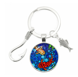 Porte-clés minimaliste pour les amateurs de pêche, accessoires tendance, porte-clés de pêche pour homme - Product Image 5