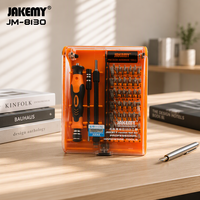 Pour le kit de tournevis de précision JM-8130 CR-V, 45 pièces, en plastique, pour bricolage, avec barre d'extension souple OEM et queue rotative à 360°, pour réparation numérique