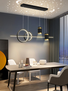The Restaurant Chandelier, Light Luxury Lighting Fixtures, Modern Simple Dining Room, Table Bar Counter, Nordic Minimalist Long - Product Image 1