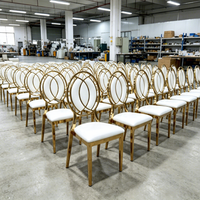 Chaise d'événement Chameleon en or, mobilier d'hôtel et de mariage en gros à prix abordable, fabriquée en Chine