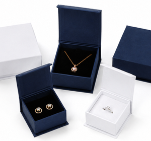 Wholesale Custom Logo Magnetic Paper <b>Box</b> Jewelry <b>Box</b> Gift <b>Box</b> Ring <b>Necklace</b> Earring Organizer Wedding Party Favor Jewellery <b>Box</b> - Product Image 2