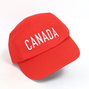 Gorras Deportivas de 5 Paneles para <span class=keywords><strong>Mujer</strong></span>, con Logotipo Bordado Personalizado, Transpirables, con Visera Curva, Color Rojo, Ideales para Correr y Senderismo - Product Image 5