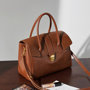 Sac à main pour femme Retro Sacs Main Femme Cuir Véritable Fait Main Business Fabricant Qualité Serviette - Product Image 1