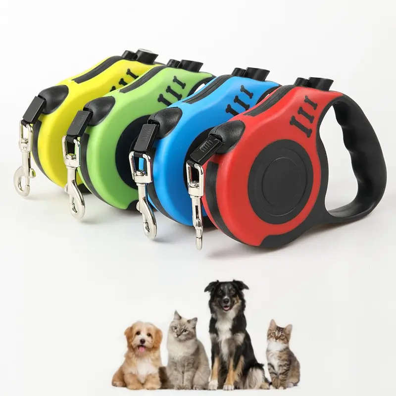 Tự Động Có Thể Thu Vào 3M 5M Pet Dog Dây Xích Bền Nylon Mở Rộng Con Chó Đi Bộ Chạy Dẫn Dây Kéo Dây Xích